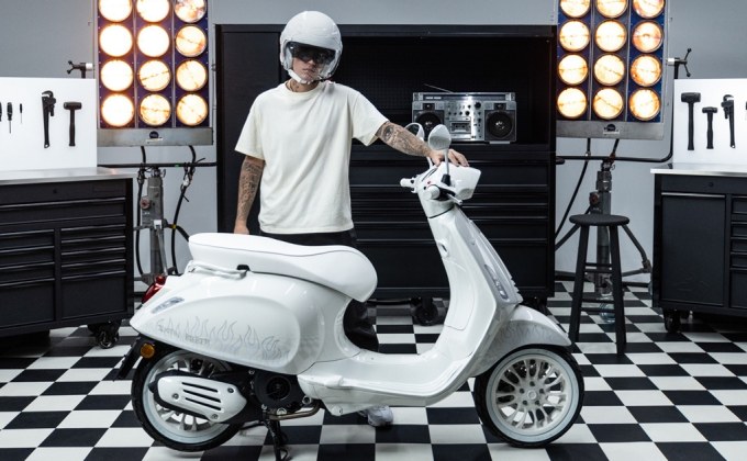 Justin Bieber x Vespa 150 การร่วมมืครั้งสำคัญเพื่อมอบสกู๊ตเตอร์สีขาวที่ร้อนแรงที่สุด