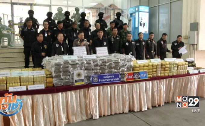 ปส.แถลงจับยาเสพติดรายใหญ่ ยึดยาบ้ากว่า 3.5 ล้านเม็ด 