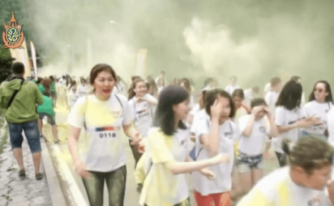 กิจกรรม Colour Run ที่คาซัคสถาน