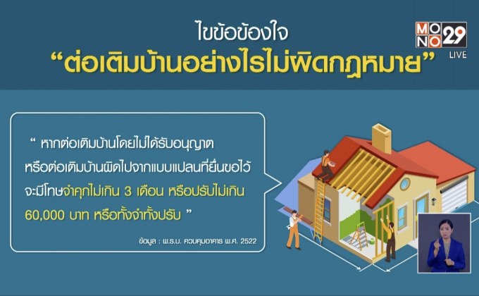 ไขข้อข้องใจ “ต่อเติมบ้านอย่างไรไม่ผิดกฎหมาย”