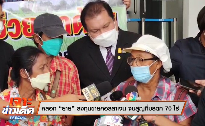 หลอก “ยาย” ลงทุนขายคอลลาเจน จนสูญที่มรดก 70 ไร่