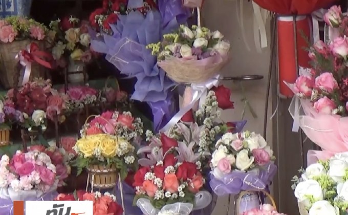 ราคากุหลาบเชียงใหม่พุ่ง รับวาเลนไทน์