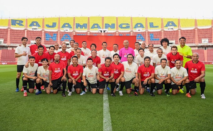 THE MATCH จัดการแข่งขันนัดพิเศษทดสอบสนามหญ้าราชมังฯ เตรียมพร้อมศึกแดงเดือด