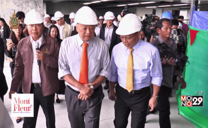 ผู้ว่าฯ กทม.ตรวจความคืบหน้ารถไฟฟ้าสีเขียว