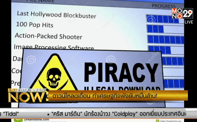 ดาวน์โหลดเถื่อน ทำเศรษฐกิจพังยับหมื่นล้าน!