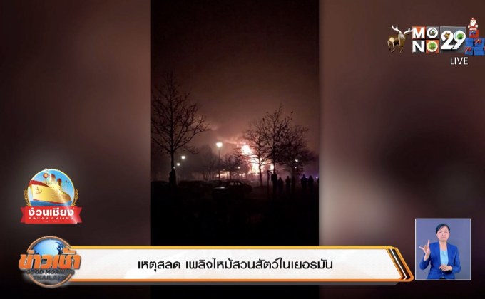 เหตุสลด เพลิงไหม้สวนสัตว์ในเยอรมัน