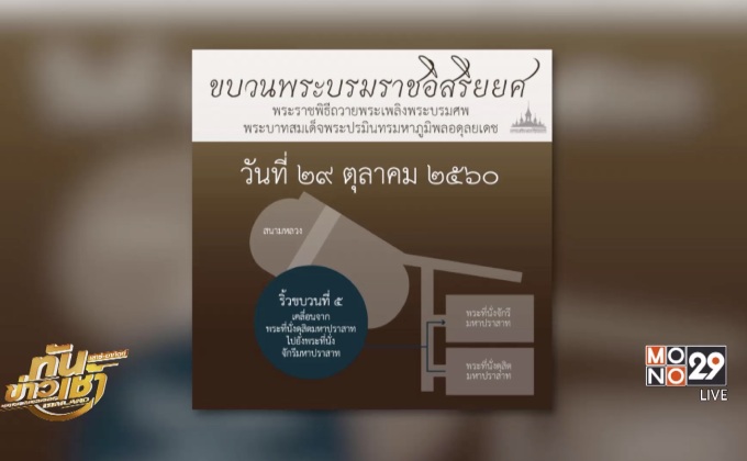 กอร.ชวนประชาชนรับเสด็จฯ พระราชพิธีอัญเชิญพระบรมราชสรีรางคาร