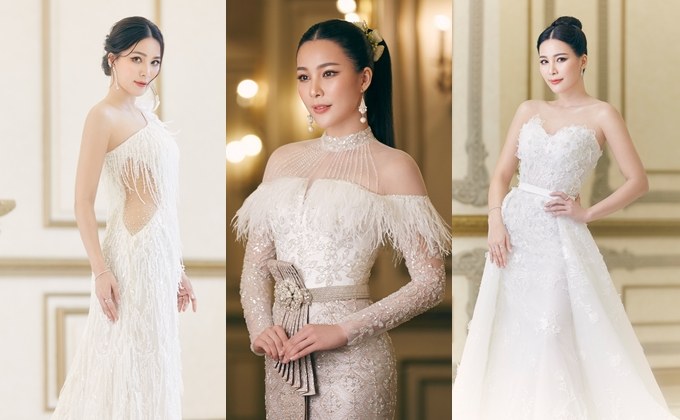 จันจิ หวานใจ มาริโอ้ ในชุดแต่งงานหรู ลุคชุดไทย ชุดสากล สวยปังทุกลุค