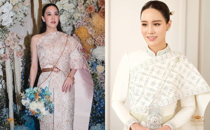 เจาะลึกชุดไทยหรู มูลค่า 6 หลัก “ออย นันทิสา” เจ้าสาวของ “ต๊อบ อัยยวัฒน์” ซีอีโอคิงเพาเวอร์