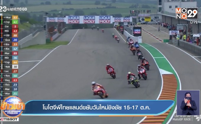 โมโตจีพีไทยแลนด์ขยับวันใหม่ชิงชัย 15-17 ต.ค.