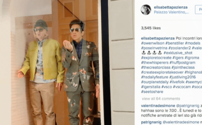ดารานำ Zoolander 2 ทำกรุงโรมคลั่ง ปรากฎตัวในร้านแฟชั่นชื่อดัง