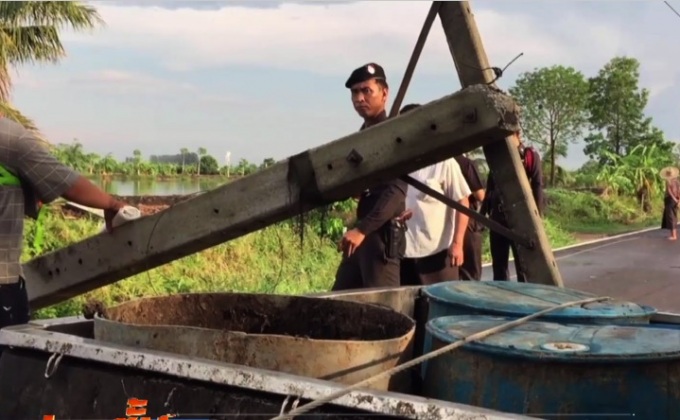 สายไฟแรงสูงพาดรถยนต์ช็อตคนเสียชีวิต