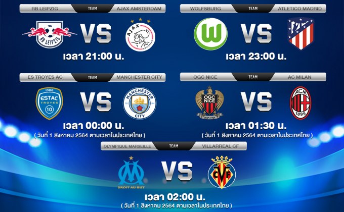 ห้ามพลาด! MONOMAX ยิงสด “EUROPEAN PRE-SEASON CLUB 2021” คืนนี้ 5 คู่รวด