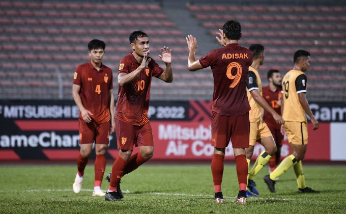 ช้างศึก ถล่ม บรูไน 5-0 ประเดิมชิงแชมป์อาเซียน 2022