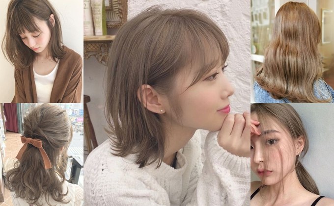 รวมไอเดีย สีผมชานม Milk Tea เปลี่ยนสีผม ให้เป็นสาวคิวท์ๆ สวยละมุนน่าเอ็นดู