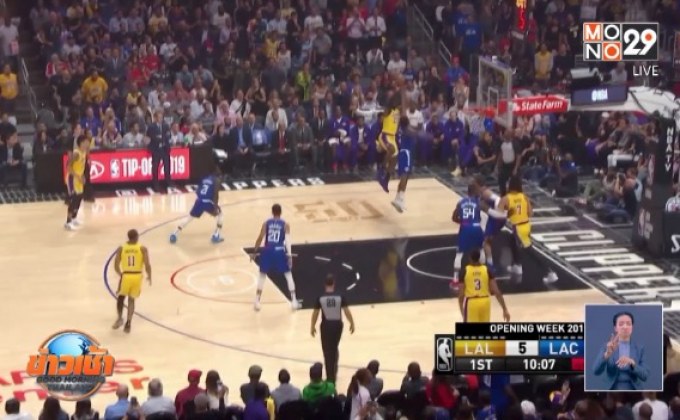 คลิปเปอร์สทุบเลเกอร์สประเดิมซีซั่น NBA