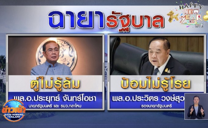 เปิดฉายา “รัฐบาล” ปี 63