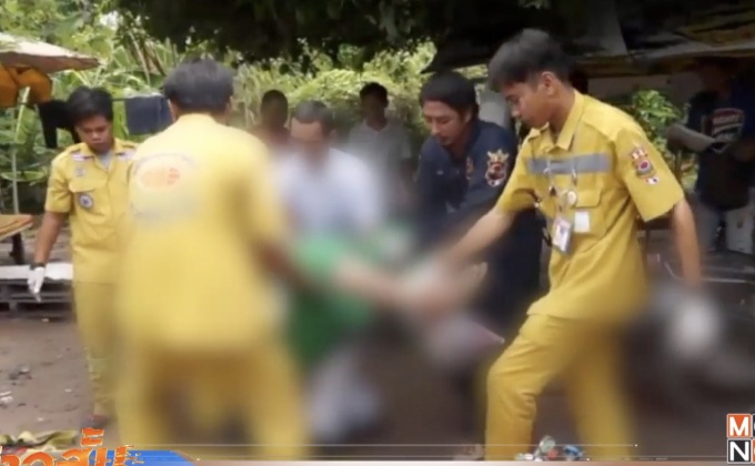 ทุบทีวีเก่าพลาดระเบิดใส่ขาเสียชีวิต