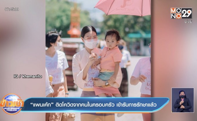 “แพนเค้ก” ติดโควิดจากคนในครอบครัว เข้ารับการรักษาแล้ว  