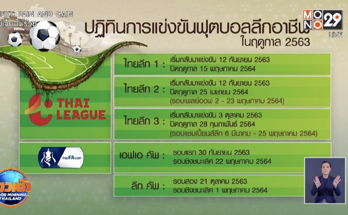 ไทยลีกได้ฤกษ์เริ่มเตะ 12 ก.ย.