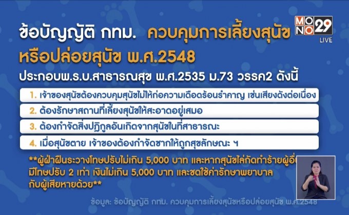 “กฎหมายเรื่องขี้หมา” ที่คนเลี้ยงสุนัขต้องรู้