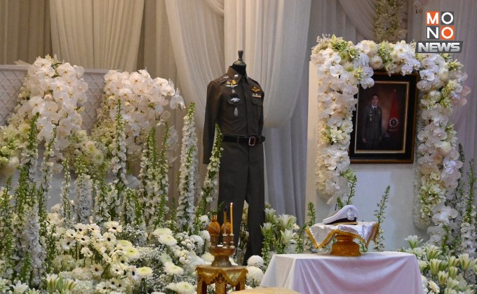 สวดอภิธรรมคืนแรก “อดีต ผกก.โจ้ ” บรรยากาศเต็มไปด้วยความโศกเศร้า