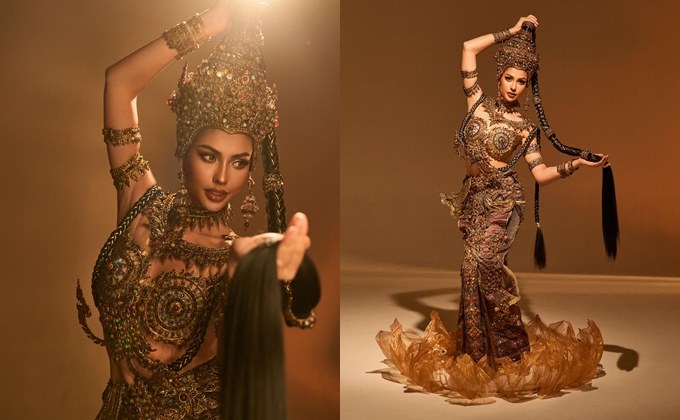 ชุดประจำชาติ แอนโทเนีย โพซิ้ว บนเวที Miss Universe 2023 สวยดั่งต้องมนต์สะกด