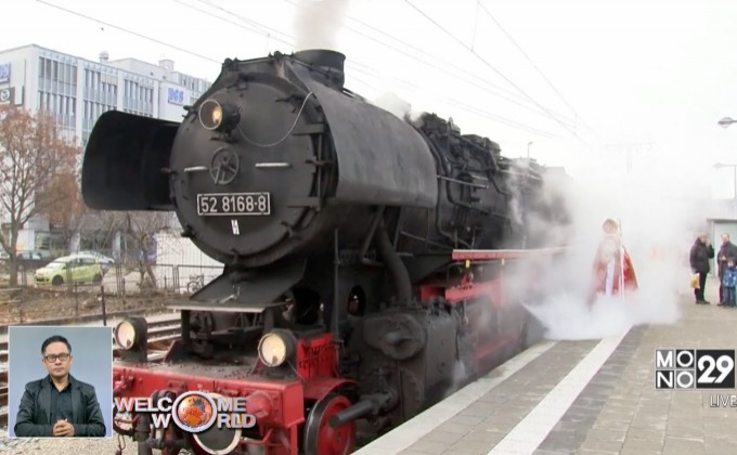 นั่งรถไฟกับซานตาคลอสในเยอรมนี