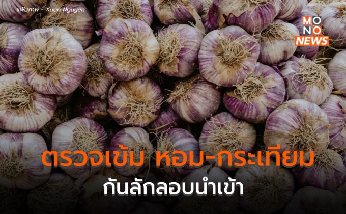 พาณิชย์ตรวจเข้ม ป้องกันลักลอบนำเข้ากระเทียม-หอมหัวใหญ่จากตปท.