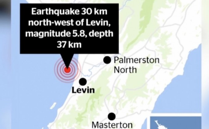 แผ่นดินไหวขนาด 5.8 เขย่านิวซีแลนด์