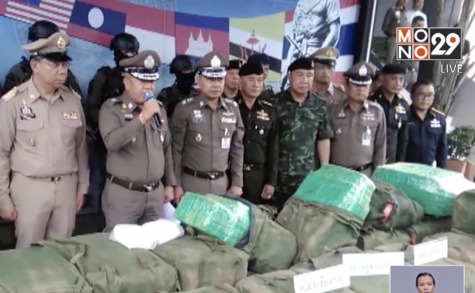 สกัดจับรถห้องเย็นขนไอซ์ กว่า 860 กิโลกรัม