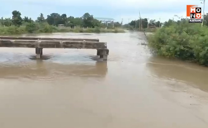 น้ำชีทะลักท่วม! ถนนถูกตัดขาด-บ้านเรือนเสียหายกว่า 200 หลัง