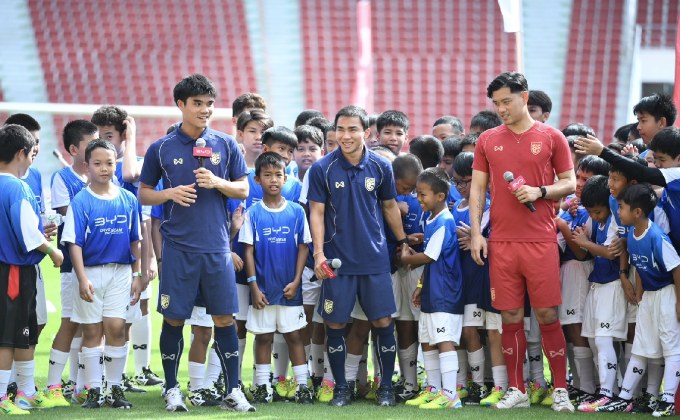 BYD เปิดโครงการ “Football Clinic BYD Drive the Dream ชาร์จฝันพลังบอลไทย”