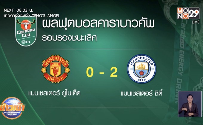 ผลการแข่งขันฟุตบอลคาราบาวคัพ รอบรองชนะเลิศ