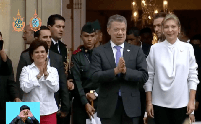 ปธน.โคลัมเบียคว้ารางวัลโนเบลสันติภาพ
