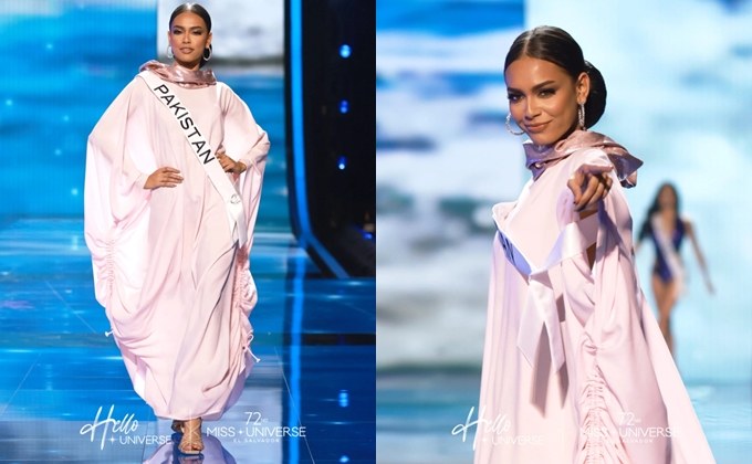 “เอริกา รอบิน” มิสยูนิเวิร์สปากีสถาน กับชุดว่ายน้ำมิดชิด บนเวที มิสยูนิเวิร์ส 2023